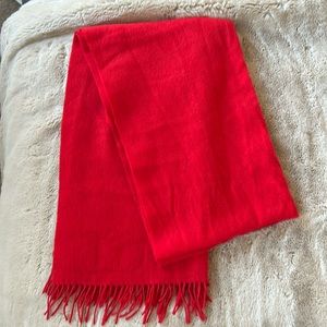 Madewell red wool scarf